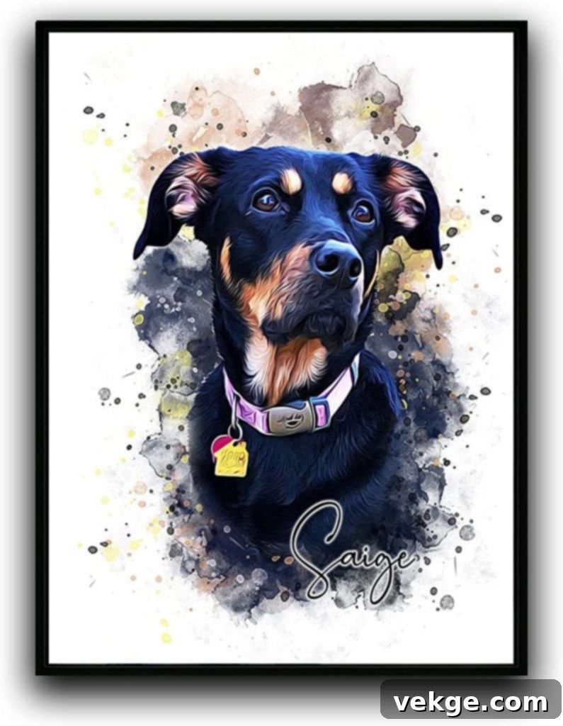 Custom Dog Poster
