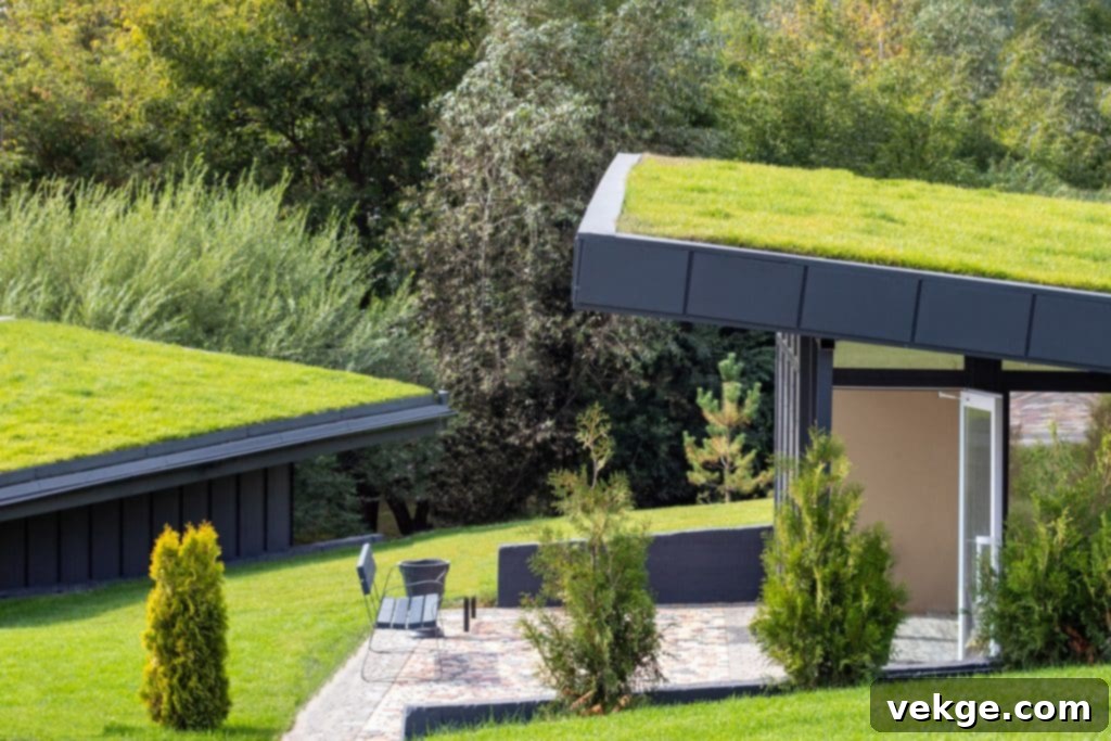 Green Roofs with vegetation and solar panels