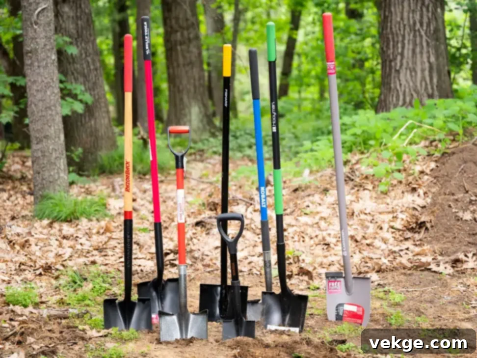 Sturdy Garden Spade Shovel for digging and edging