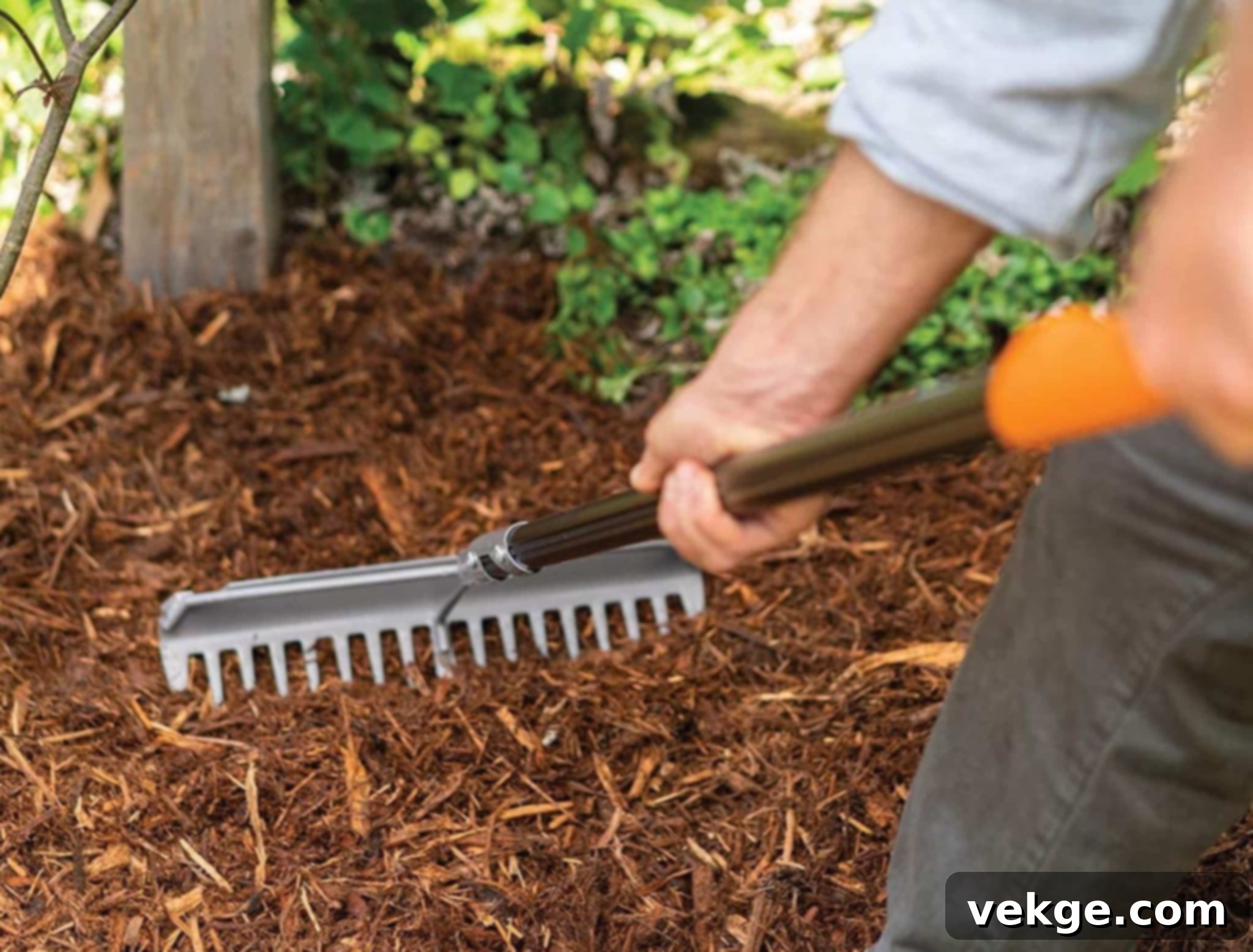 Heavy Duty Garden Rake for soil preparation and debris removal