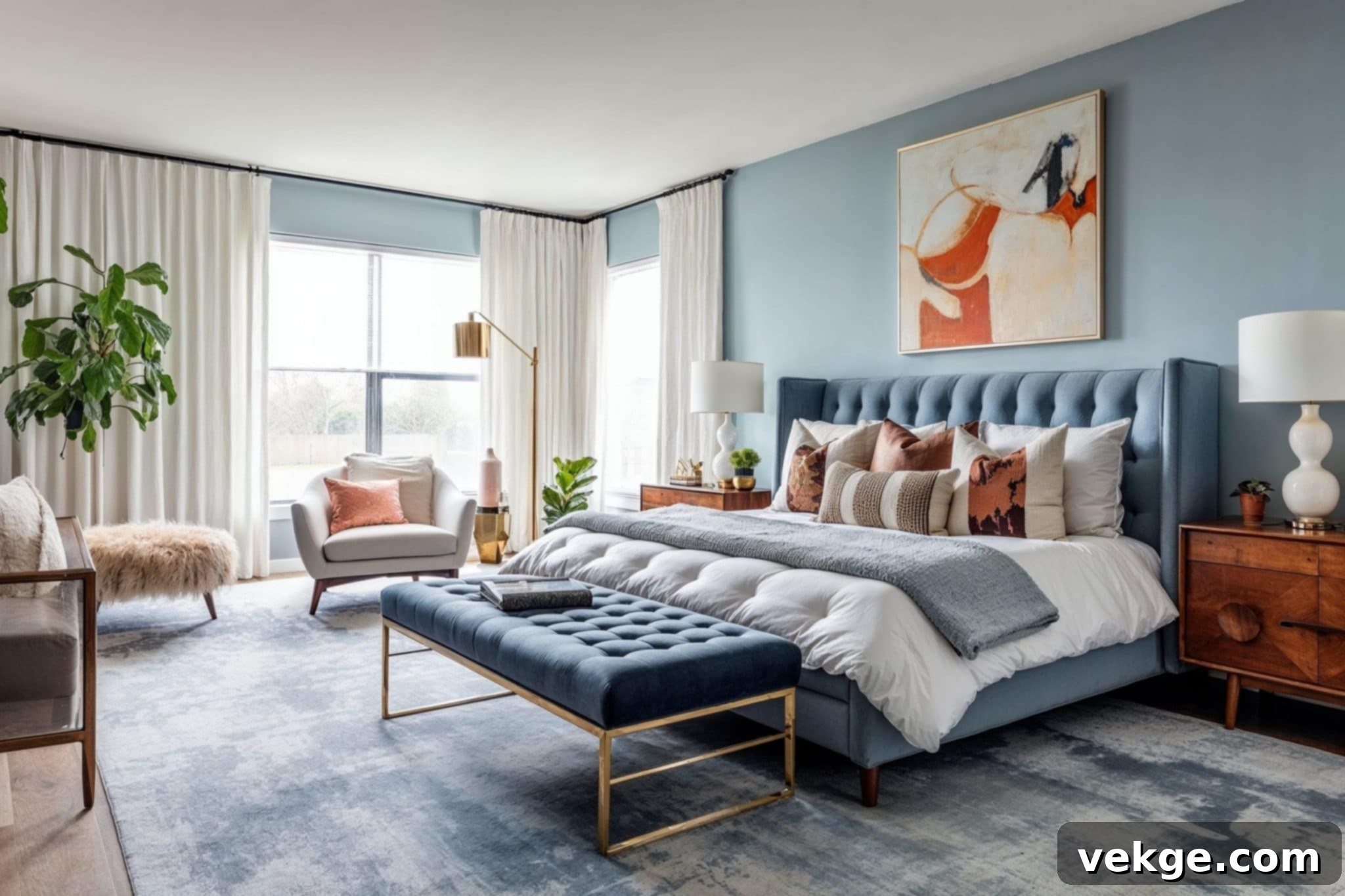 Luxurious Layered Bedding for a Cozy Winter Bedroom