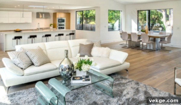 Modern, energy-efficient kitchen appliances and smart home thermostat