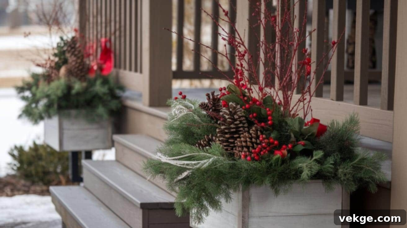 Craft Beautiful Porch Planter Boxes for Winter