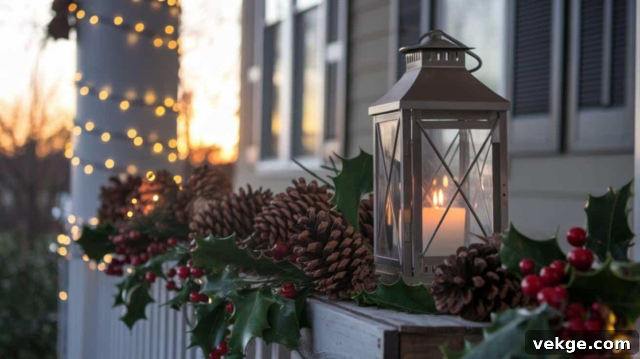 Enhance Your Porch with Warm Lanterns for Winter