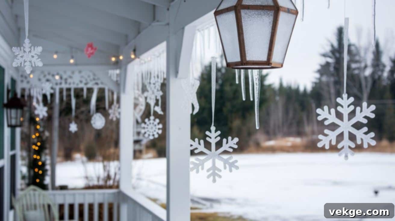 Design a Sparkling Frosted Porch for Winter