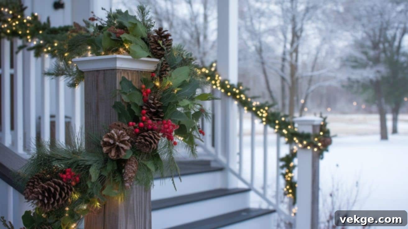 Combine Garland and Fairy Lights for Magical Winter Ambiance