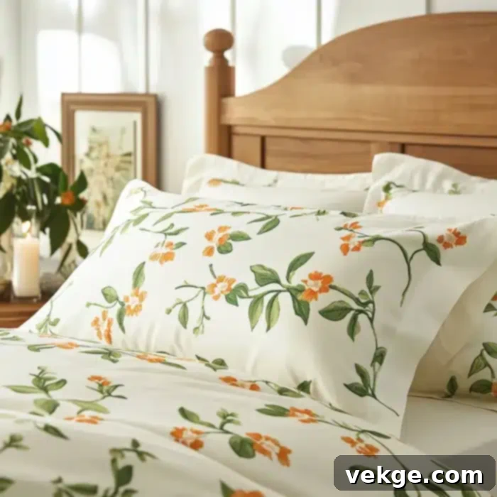 Floral Empress Elegant Botanical Pillow Sham