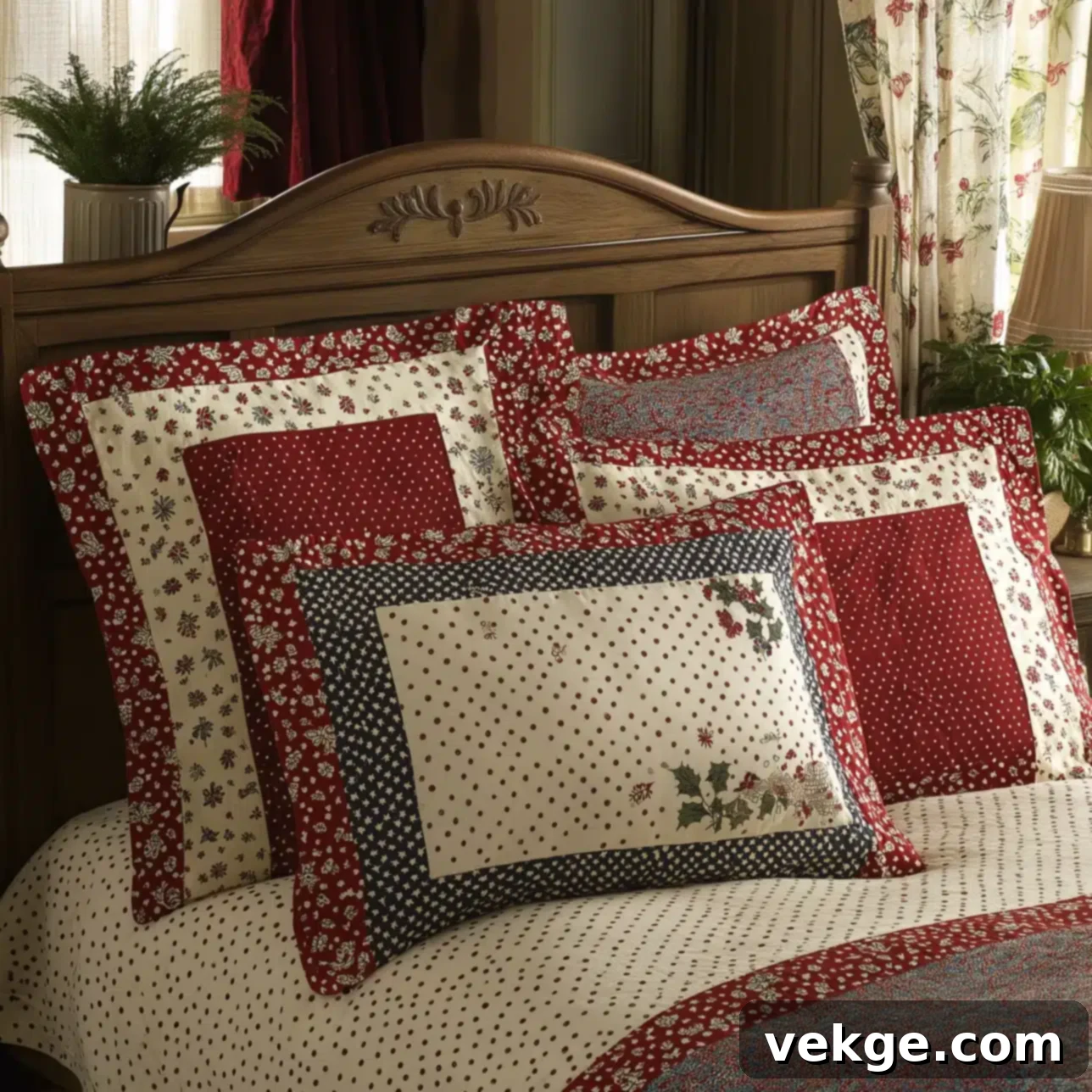 Holiday Charm Rustic Christmas Decorative Pillow Cover