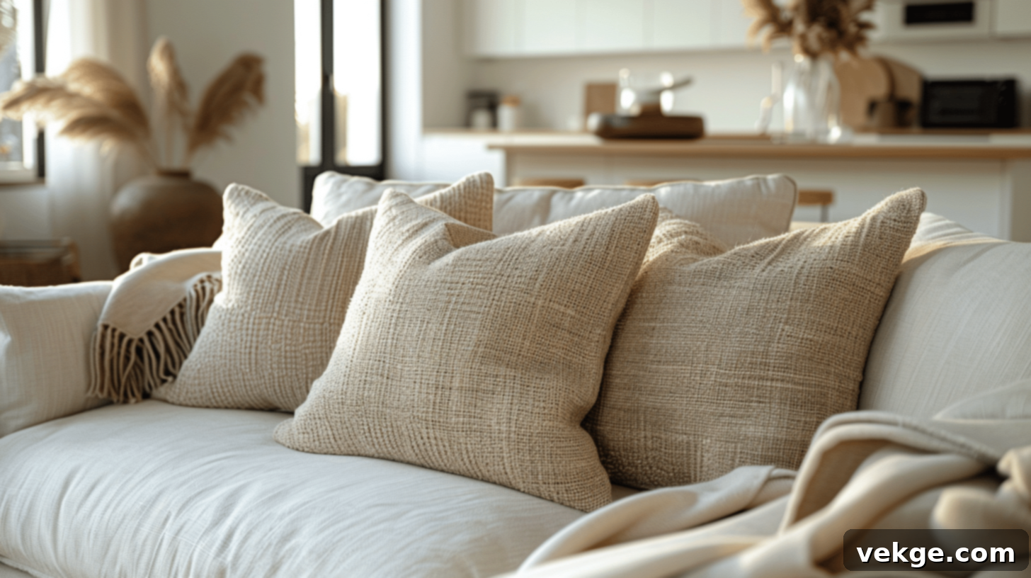 Cotton Throw Pillow Cover