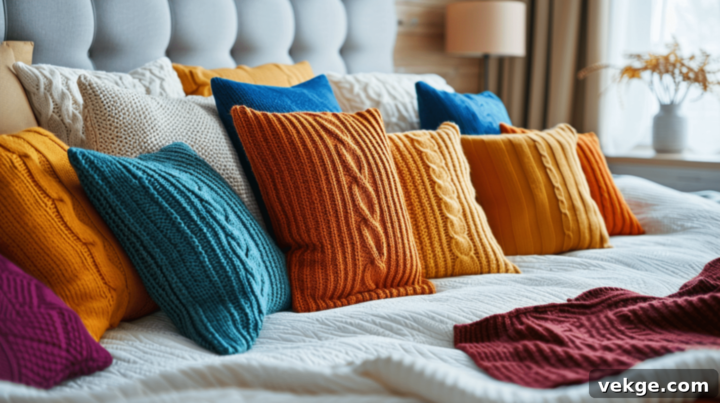 Wool Throw Pillow Cover