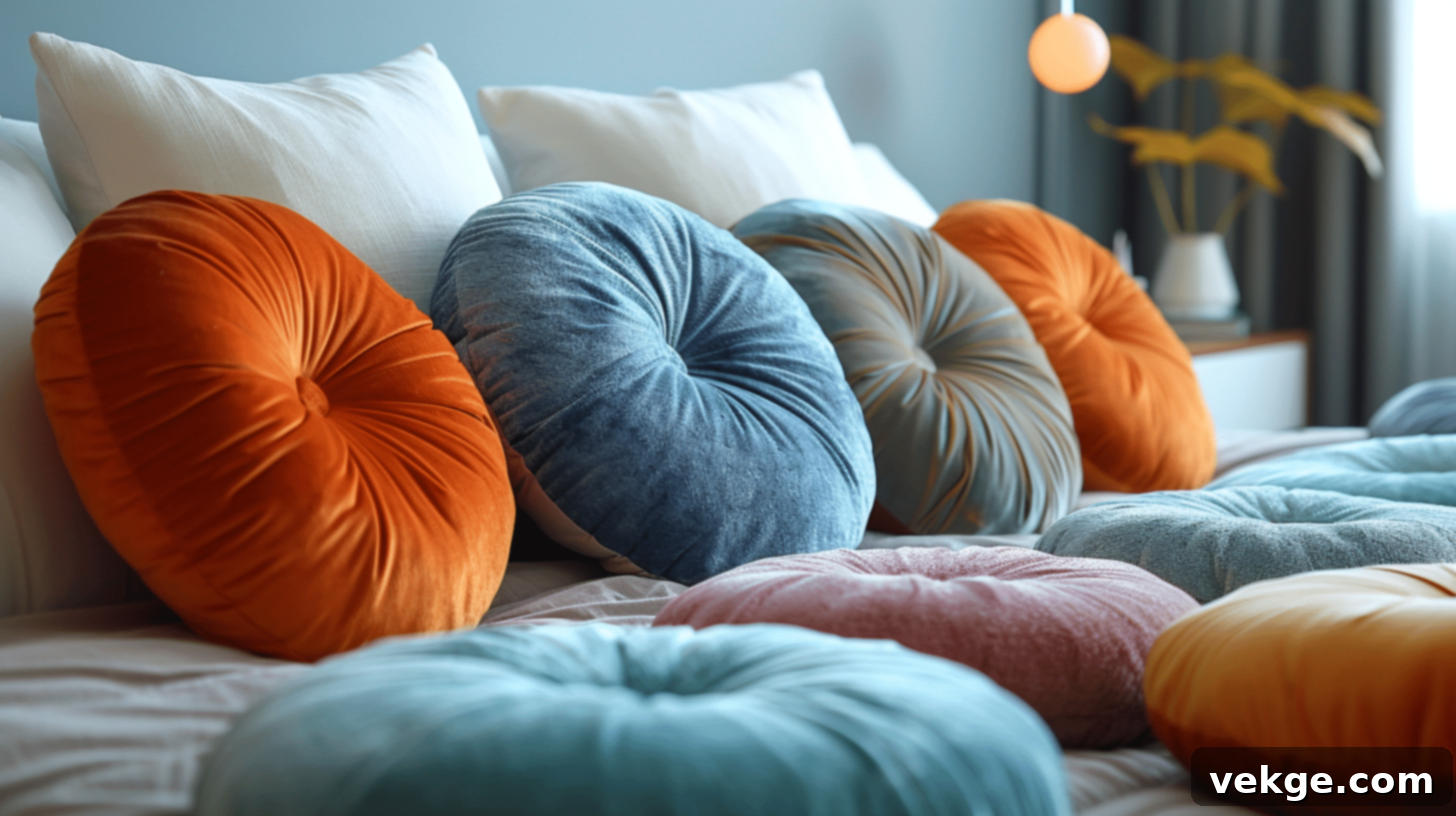 Round Throw Pillow Cover