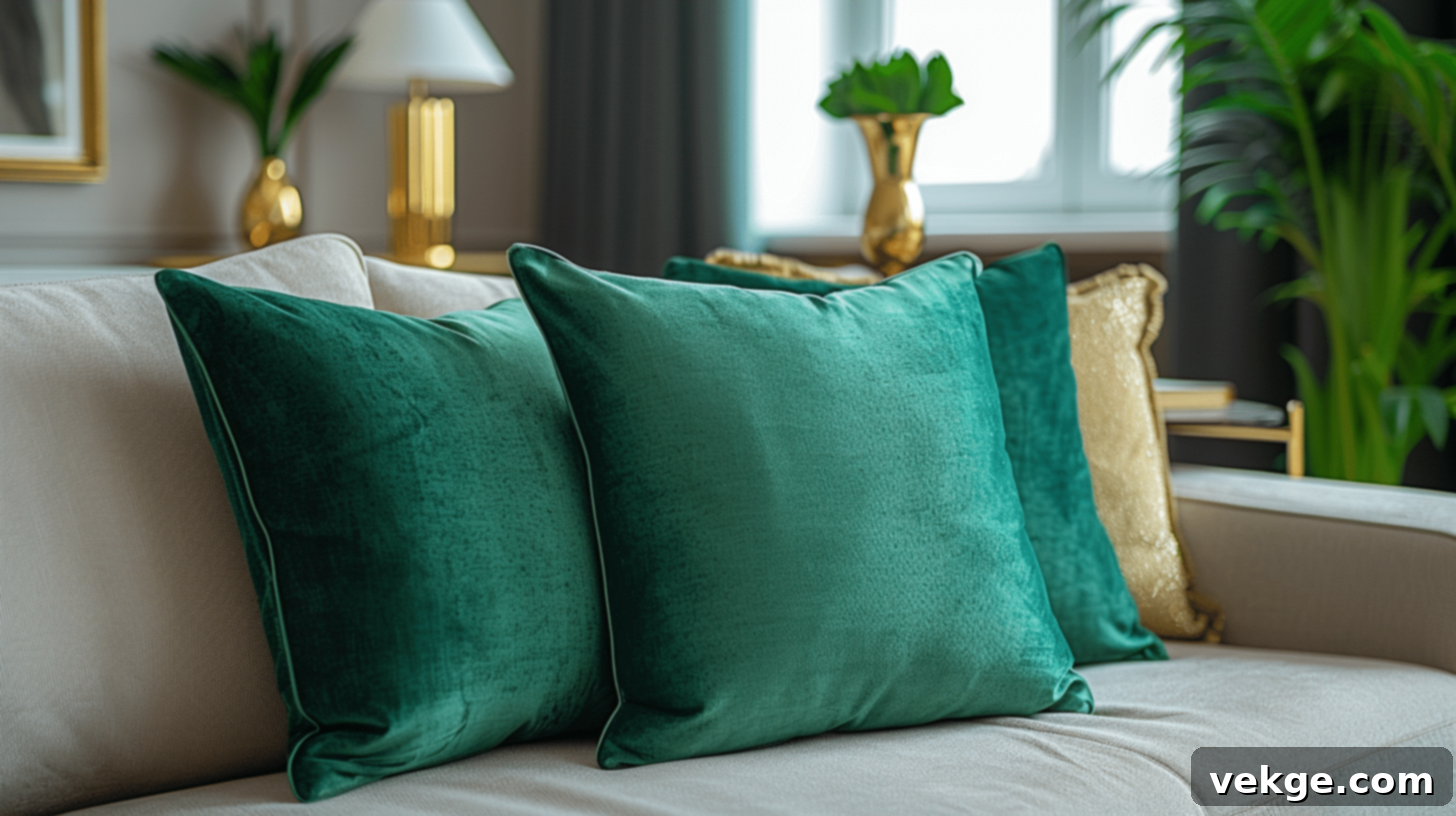 Silk Throw Pillow Cover