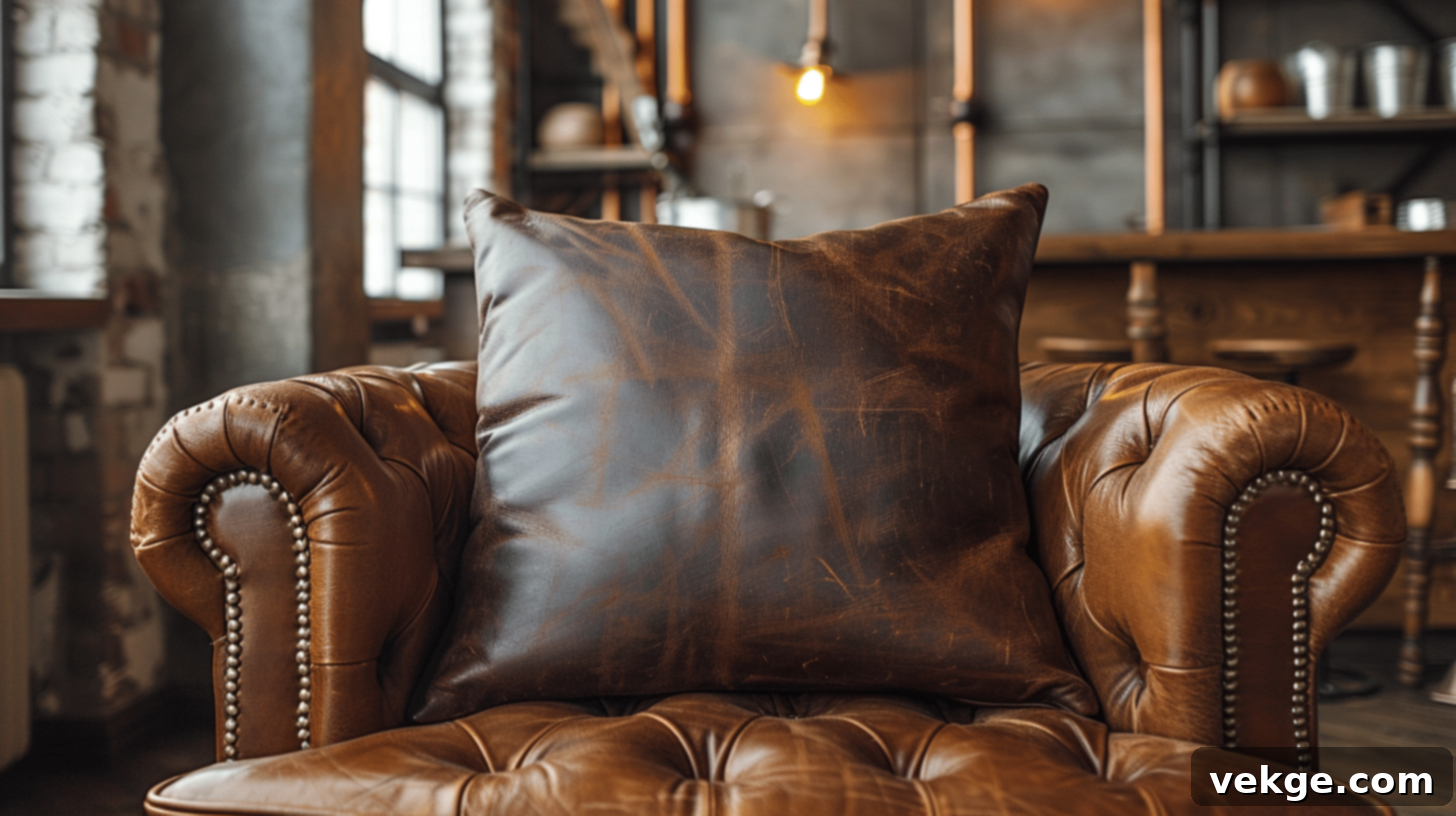 Leather & Suede Throw Pillow Cover