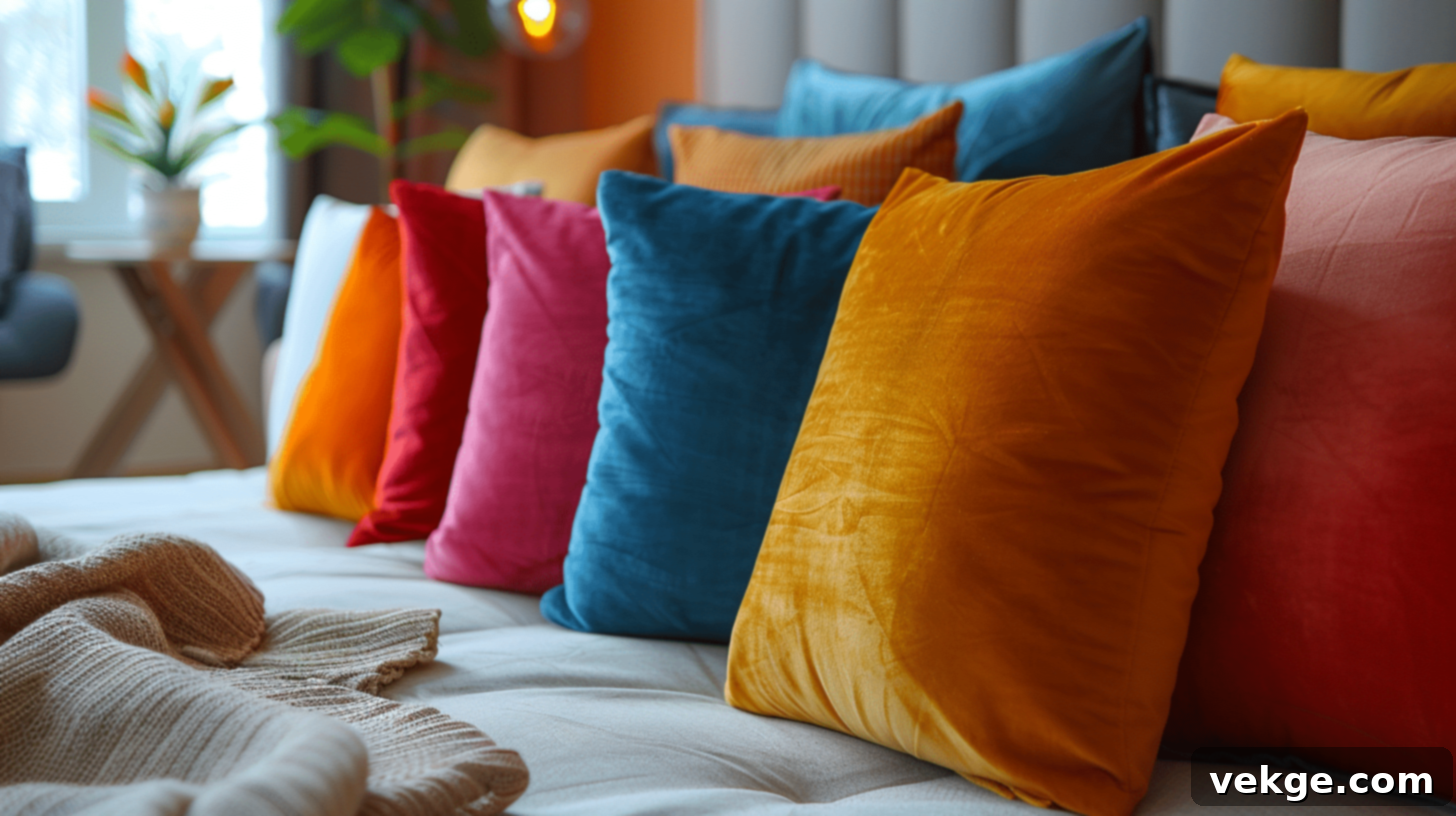 Polyester Throw Pillow Cover