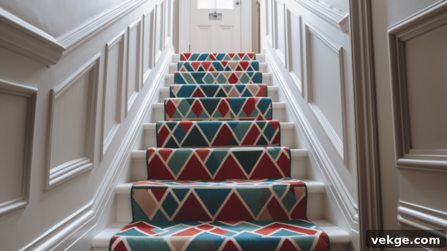 Farmhouse Style Diamond Pattern Runner