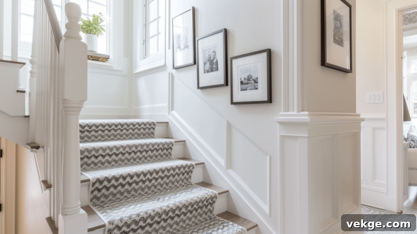 Geometric Stair Runner Design