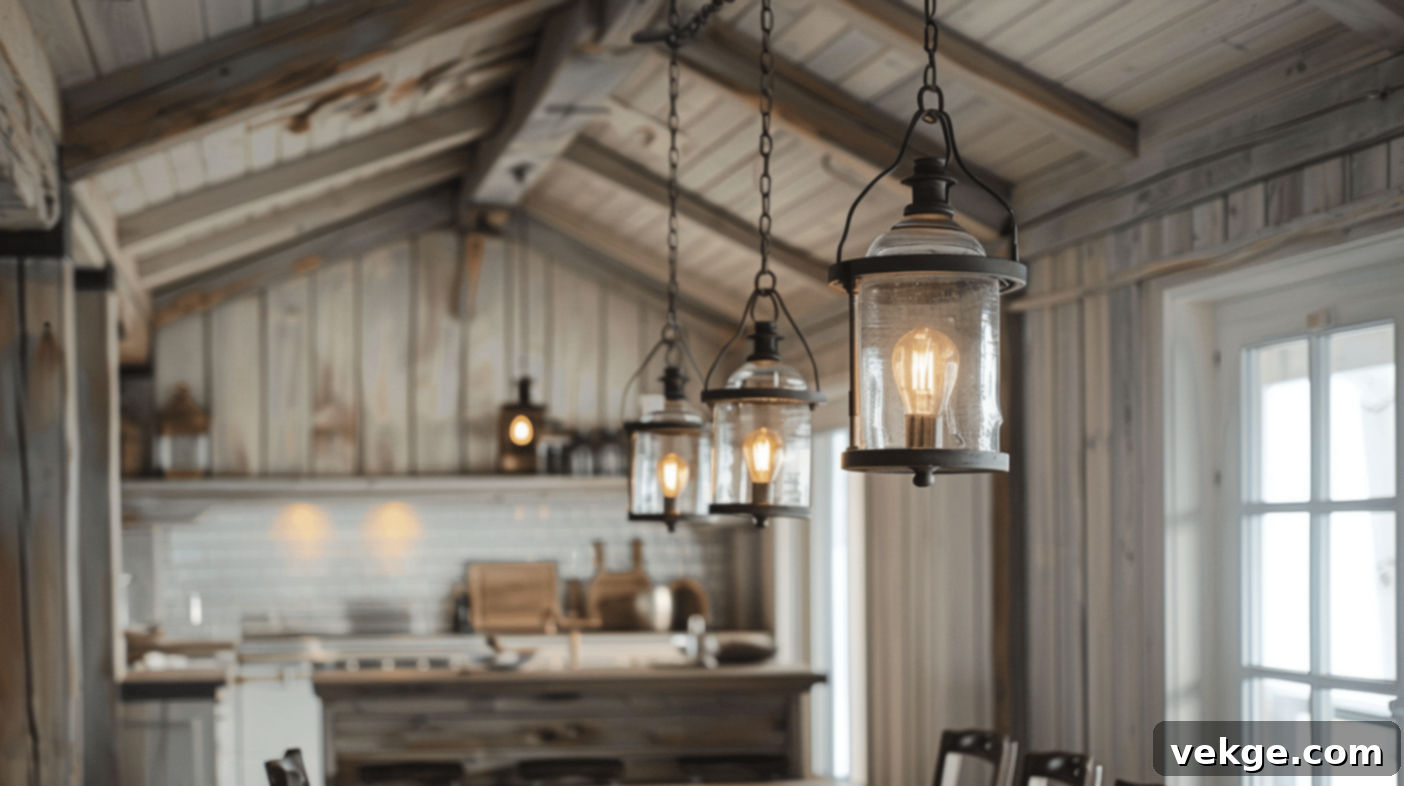 Charming Lighting for Cottage Dining