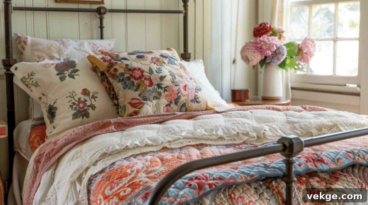 Quilts and Coverlets for a Cottage Bedroom