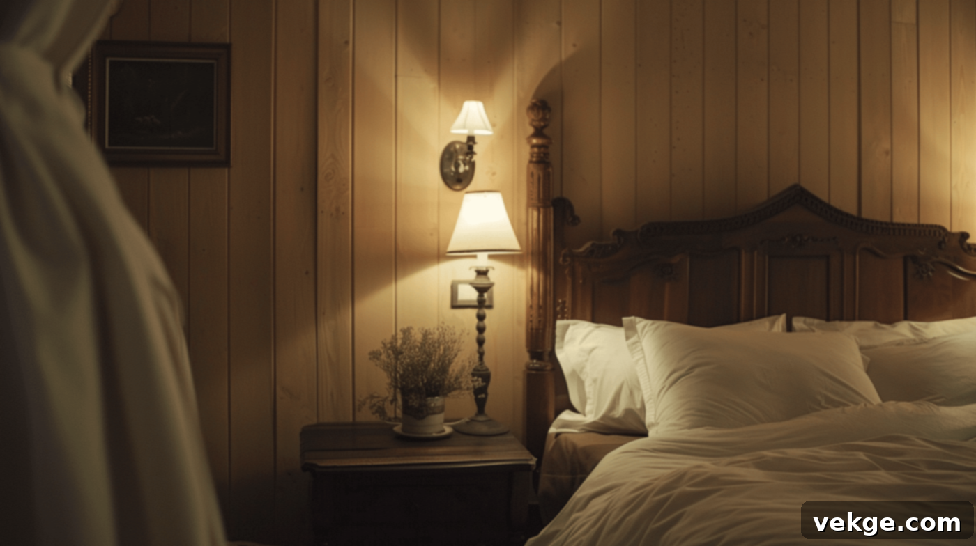 Soft Lighting for a Cottage Bedroom