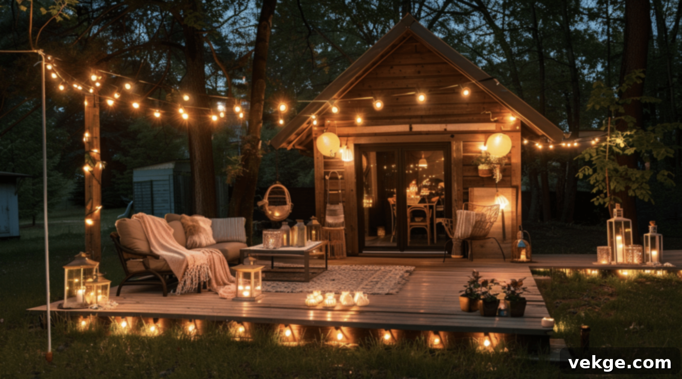 Outdoor Lighting for Cottage Garden