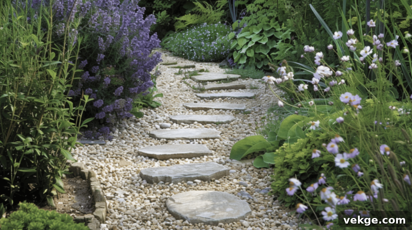 Garden Path for Cottage Outdoor Area