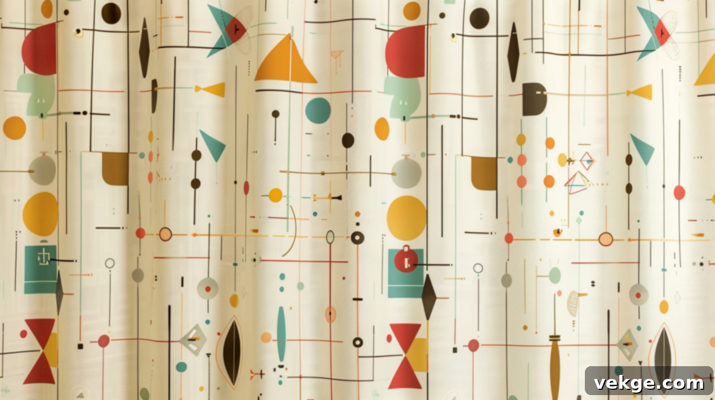 Mid-Century_Modern_Retro_Geometric_Shower_Curtain