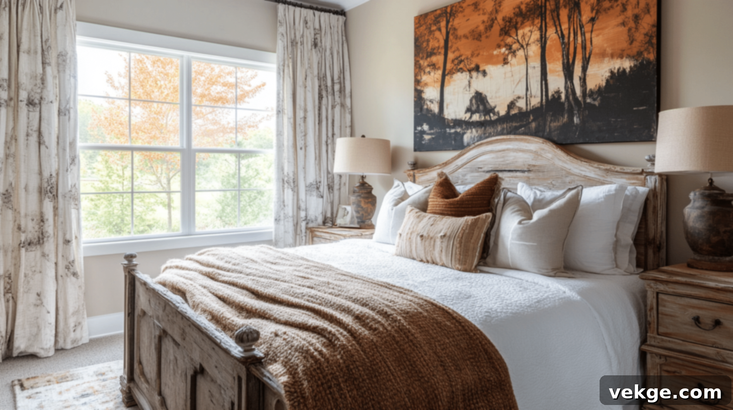 Rustic Wall Art for Earthy Fall Bedroom Decor