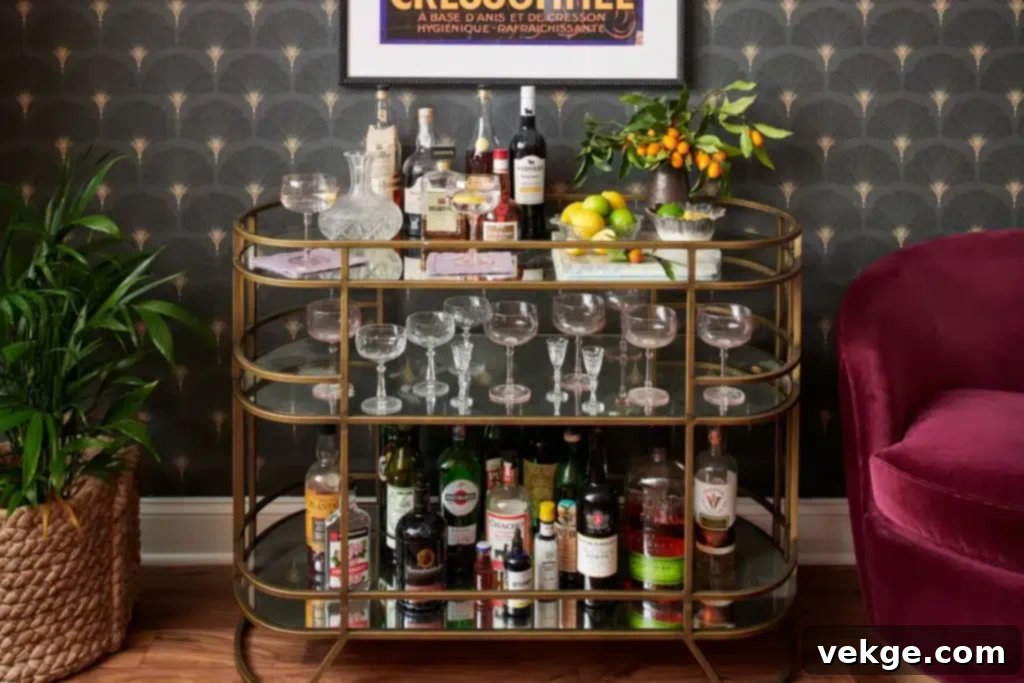 Bar Carts that Add Functionality and Style