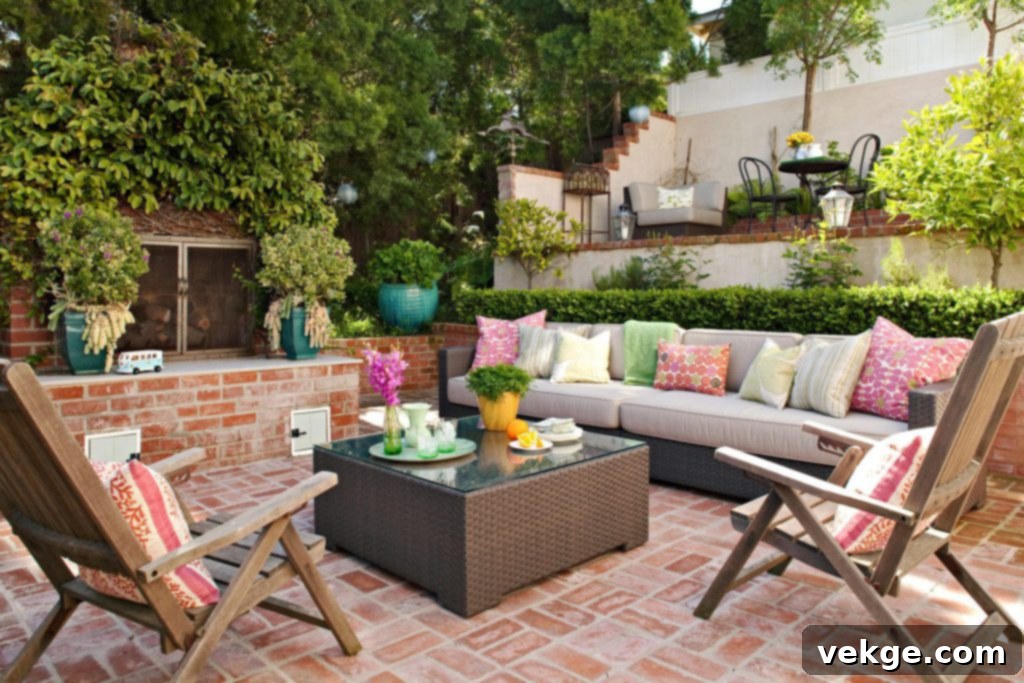 Invest in classic and durable outdoor furniture made from weather-resistant materials for a stylish and long-lasting patio or deck