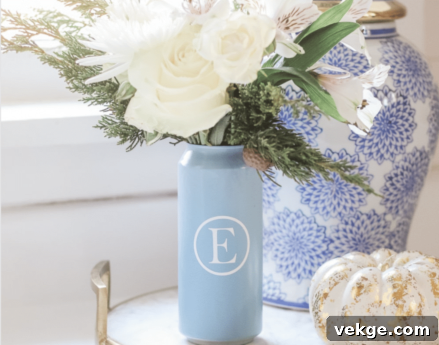 Colorful Upcycled Aluminum Can Vases