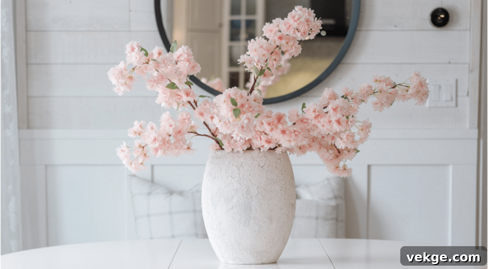 DIY Plaster-Painted Vase for Textured Home Decor