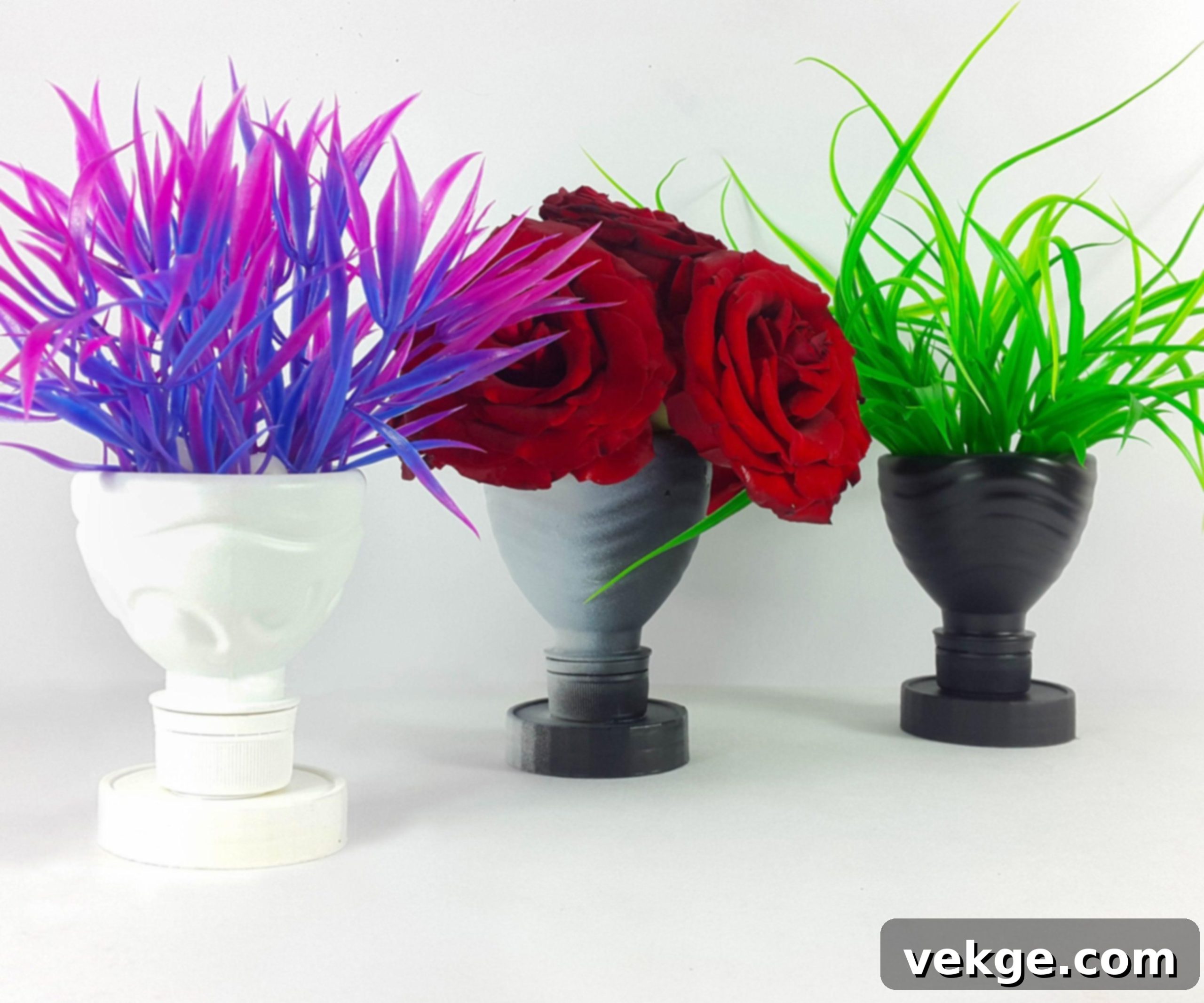 DIY Upcycled Plastic Bottle Vase for Eco-Friendly Decor
