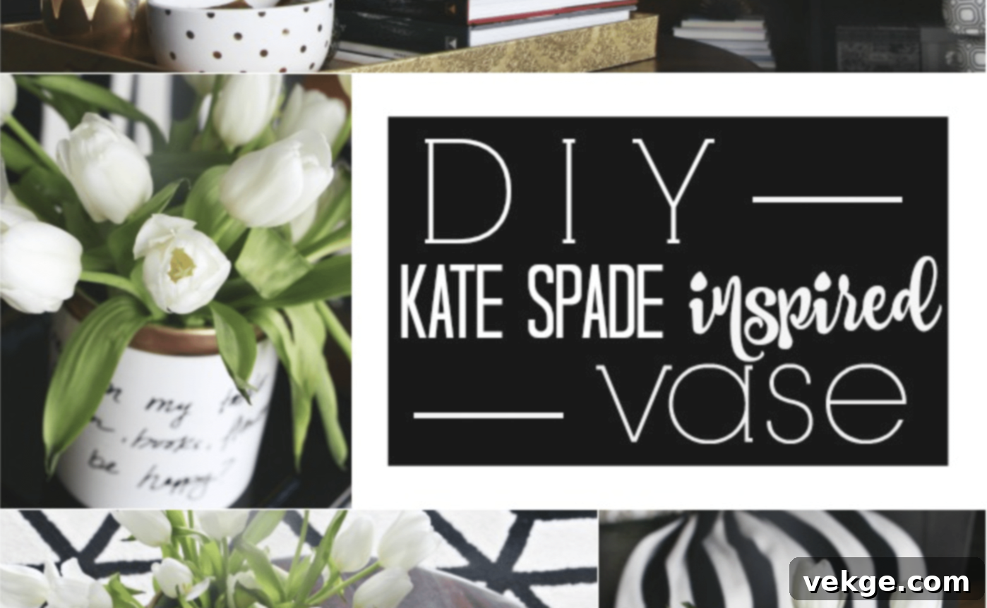 DIY Kate Spade Inspired Utensil Pot Vase