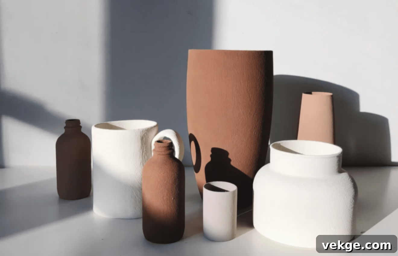 DIY Terracotta Effect Glass Vases with Spray Paint