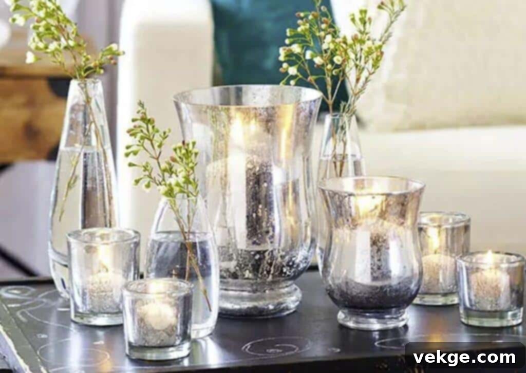 DIY Mercury Glass Vase with Spray Paint