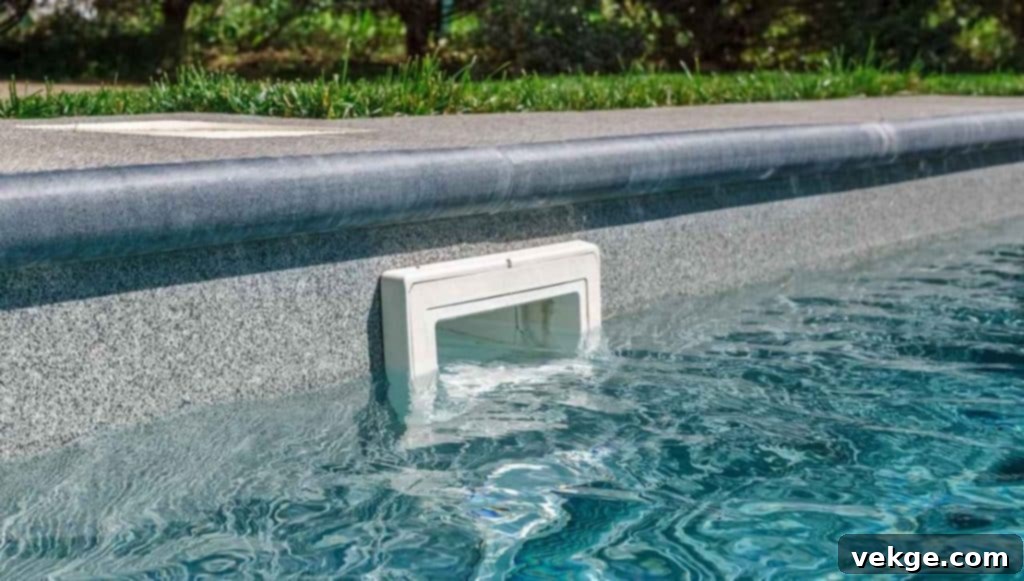 What Is a Pool Skimmer? A vital component for pool filtration and cleanliness, capturing surface debris before it sinks.