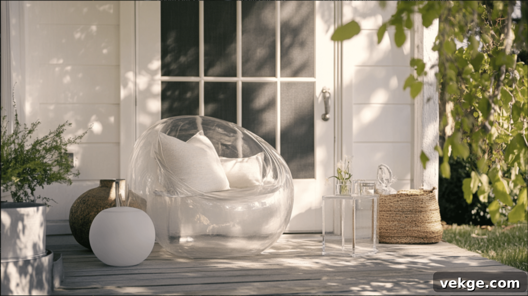 Acrylic Transparent Ghost Chair for Modern Porch