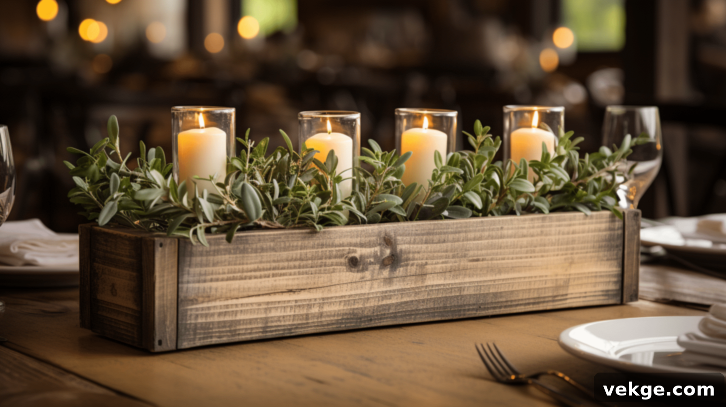 DIY Pallet Wood Centerpiece Box for Rustic Christmas Decor