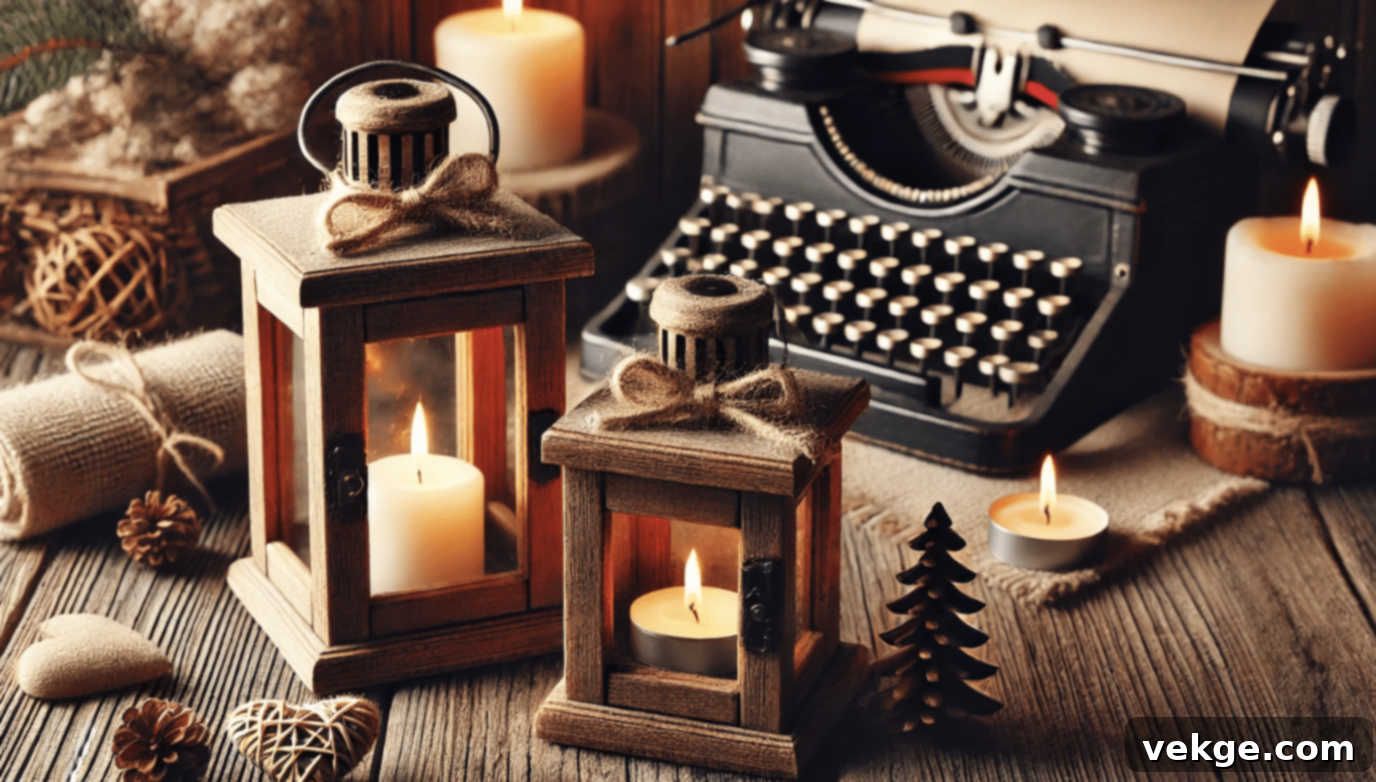 Eco-friendly Scrap Wood Lantern Decorations
