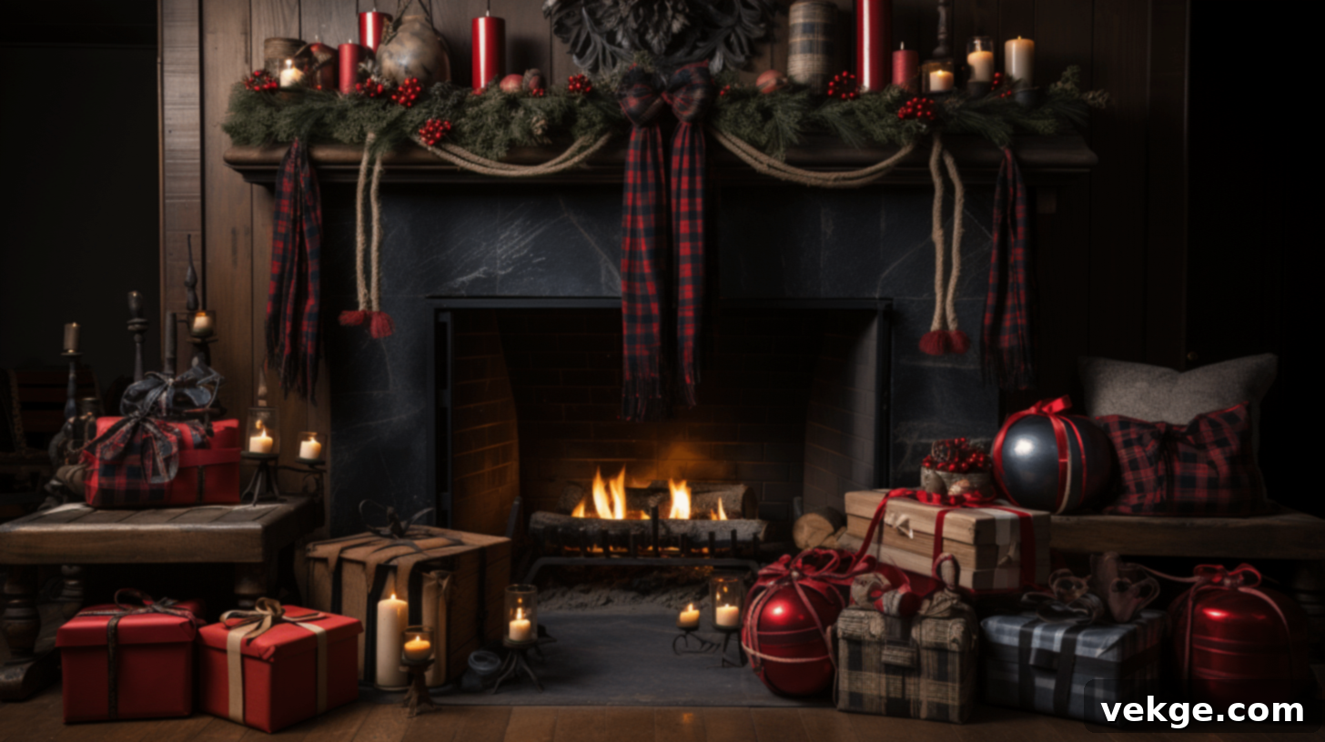Beautiful Rustic Christmas Garland for Holiday Home
