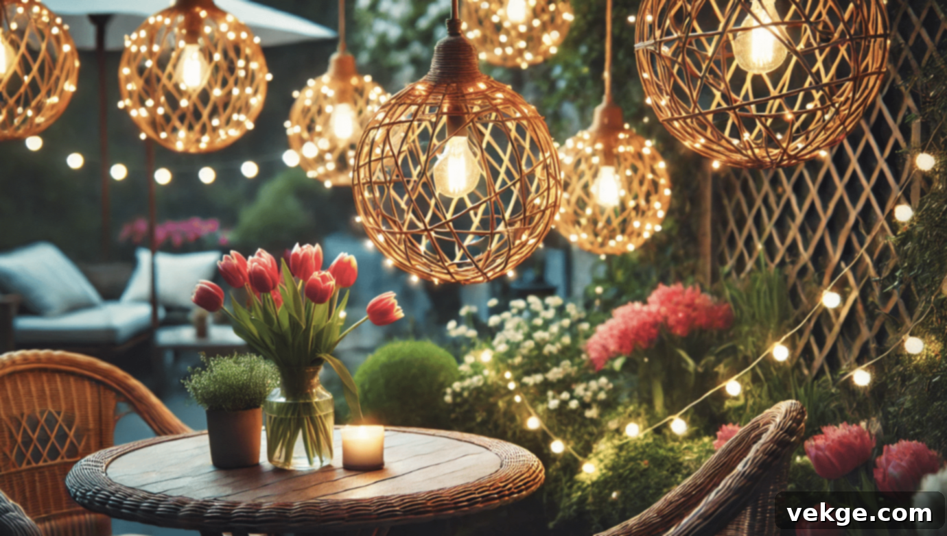 DIY Twine Balls for Magical Outdoor Lighting