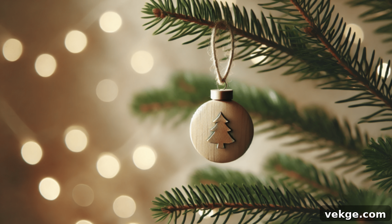 Unique Leather Christmas Ornaments for Rustic Tree Decor