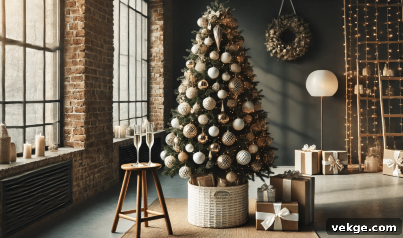Stylish Wicker Christmas Tree Skirt for Rustic Appeal