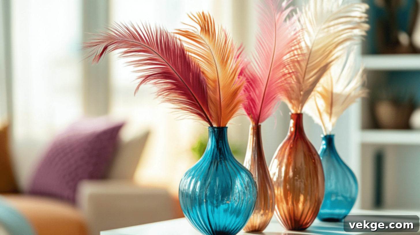 16 Inspiring Feather Decor Ideas 13 Feather Vase Fillers