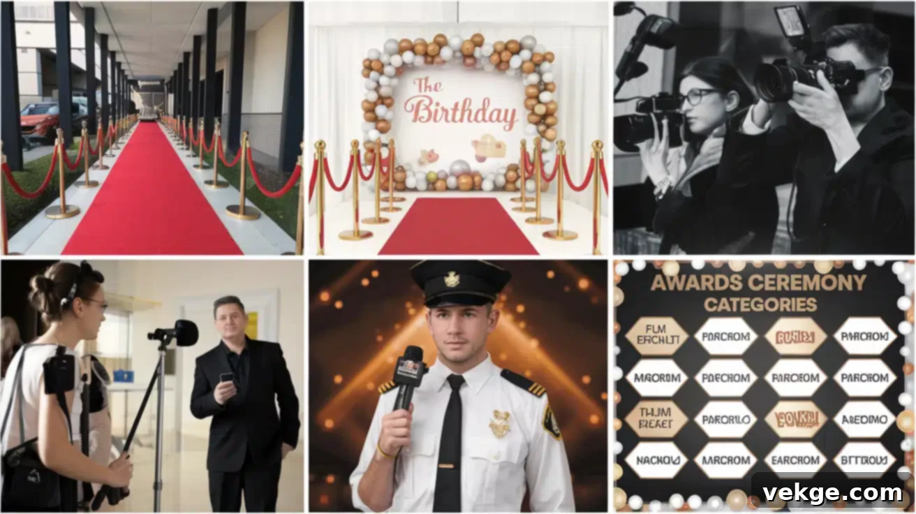 Mock Red Carpet Event (Budget Approx. - $200-$300)