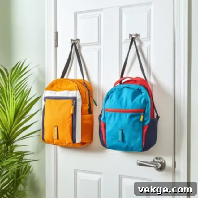 Over the Door Backpack Hanger