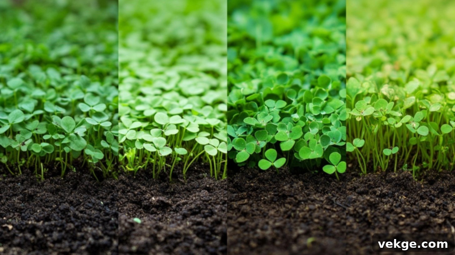 Instructions for overseeding an existing lawn with clover