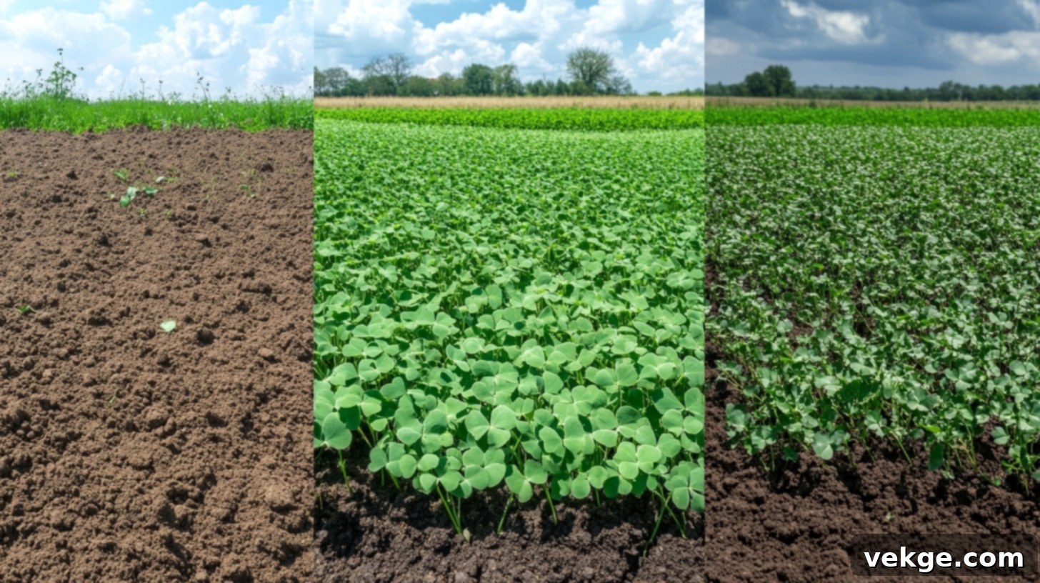 Using clover as a cover crop for soil enrichment and erosion control