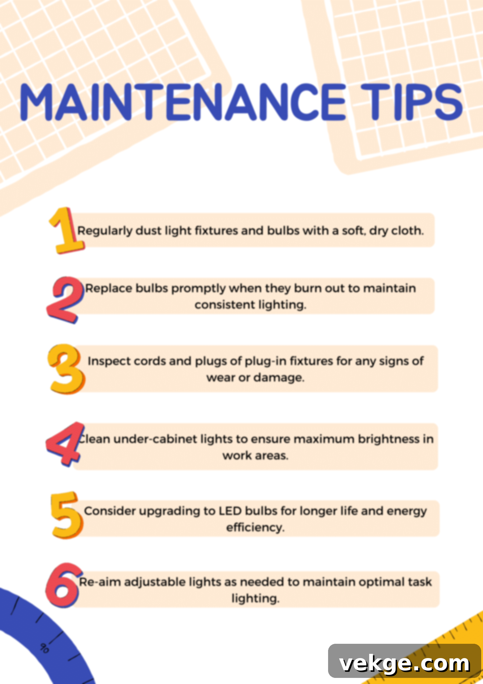 Maintenance Tips for Kitchen Lighting