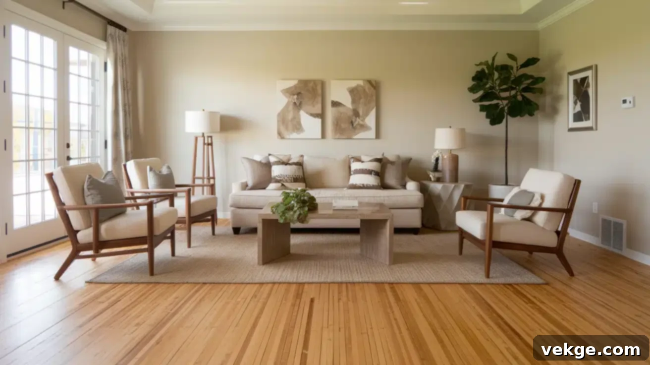 Bamboo strand-woven flooring, an eco-friendly and exceptionally hard alternative to traditional hardwood